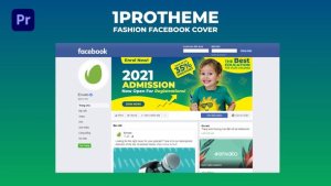 Kids School Facebook Cover Animate Mogrt 08 Premiere Pro template preview