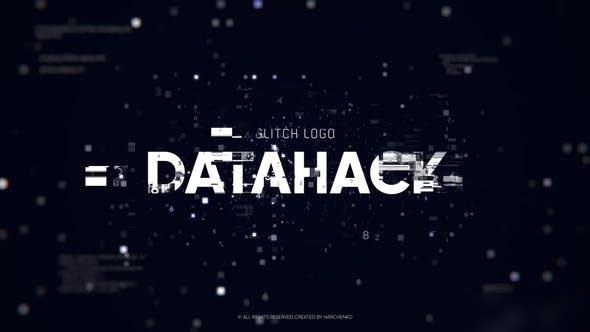 Videohive Glitch Logo - Data Hack Logo Stings template preview