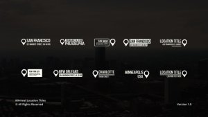 Videohive Minimal Location Titles | AE Titles template preview