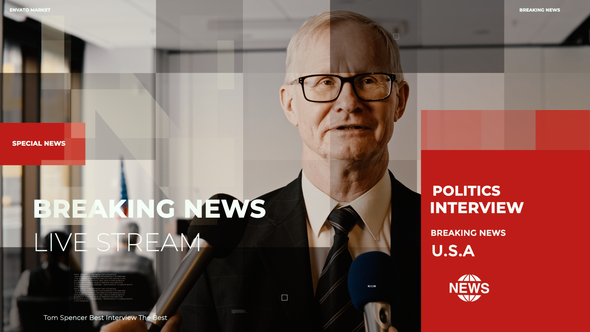 Videohive News Opener Slideshow Broadcast-packages template preview
