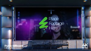 Videohive Public Space Billboard Display Video Displays template preview