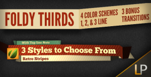 Foldy Lower Thirds Video Displays template preview