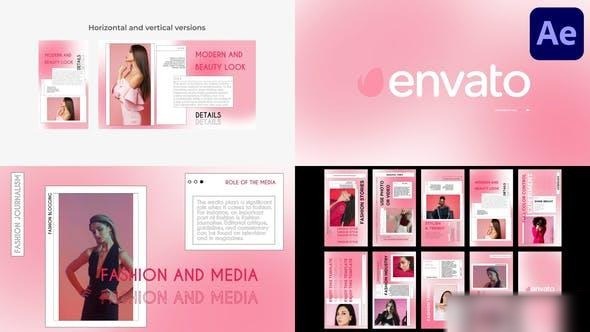 Videohive Sweet Gradient Slideshow for After Effects Openers template preview