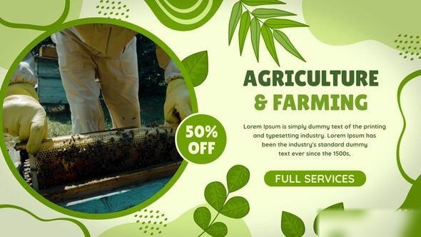 Videohive Agriculture Farming Slideshow 57934652 Video Displays template preview
