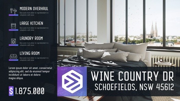 Videohive Real Estate Slides III Product Promo template preview