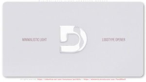 Videohive Minimalistic Light Logotype Opener Logo Stings template preview