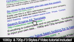 Videohive Internet Search Engine Screen Close-Up Openers template preview