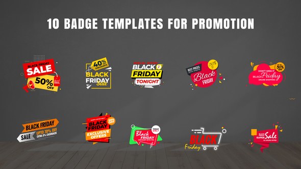 Videohive Badges Sale Promo V21 Titles template preview