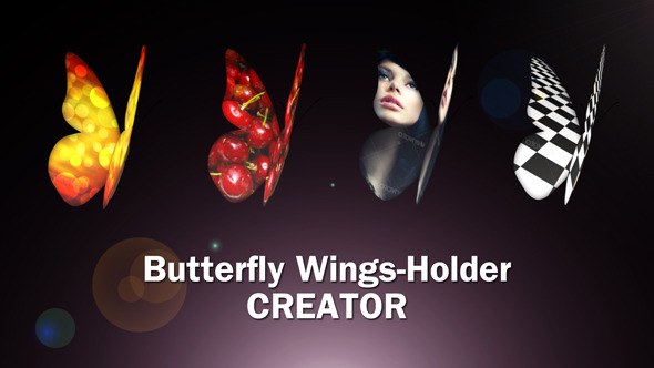Butterfly Wings Creator Video Displays template preview