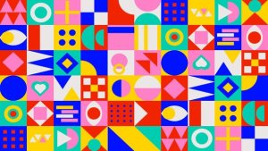 Geometric Shapes Backgrounds Premiere Pro template preview