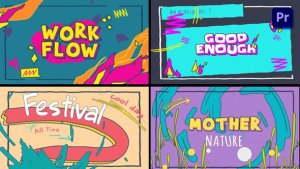 Cartoon Logo Text Opener [Premiere Pro] Premiere Pro template preview