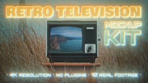 Videohive Retro TV Mockup Kit Video Displays template preview