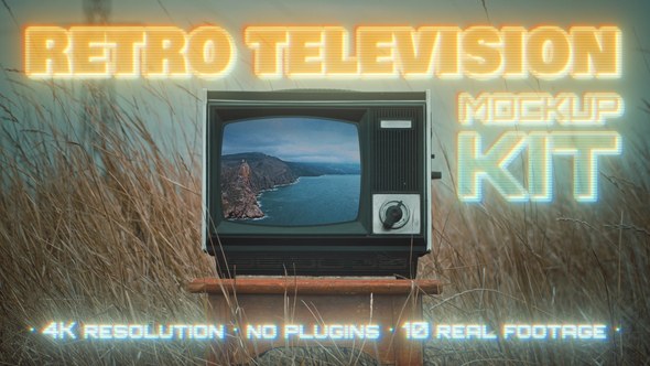 Videohive Retro TV Mockup Kit Video Displays template preview
