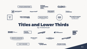 Videohive Titles And Lower Thirds 20533950 Titles template preview