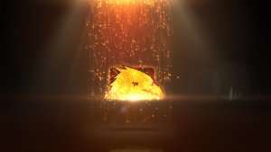 Sparkles Rain Logo Video Displays template preview