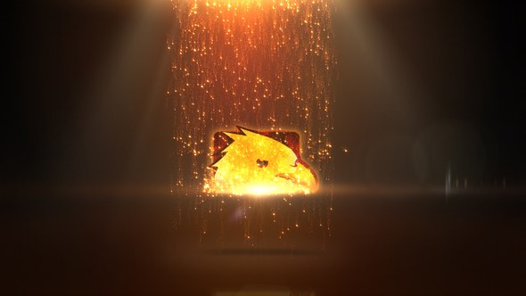 Sparkles Rain Logo Video Displays template preview