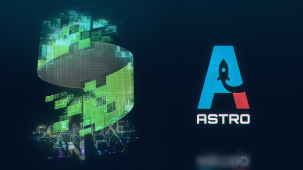 Videohive Pixel Logo Reveal 47174809 Logo Stings template preview