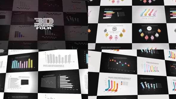 Videohive 3D Infographics Set 4 Infographics template preview