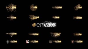Videohive Golden Titles V.5 Titles template preview