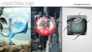 Videohive Liquid Glass Logo Logo Stings template preview