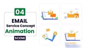 Videohive Email Sarvice Concept Illustration Elements template preview