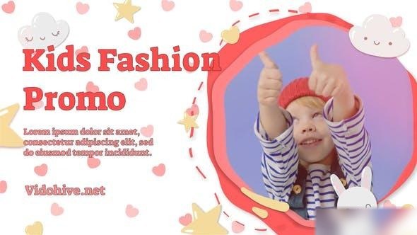 Videohive Kids Fashion Promo Sale Slideshow Openers template preview