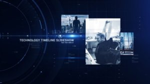 Videohive Technology Timeline Slideshow Video Displays template preview