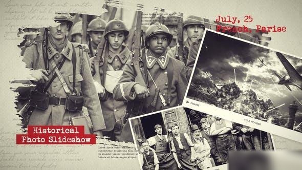 Videohive Historical Photo Slideshow Openers template preview