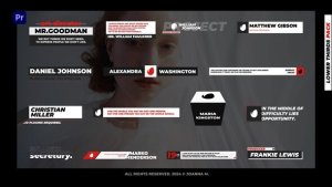 Lower Thirds Pack PP Premiere Pro template preview