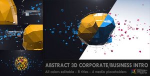 Abstract 3D Corporate Business Intro Video Displays template preview