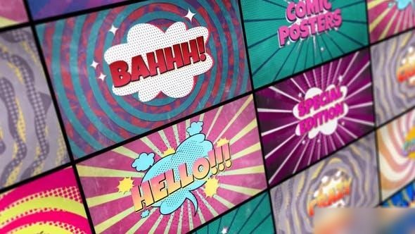 Videohive Cartoon Posters Openers template preview