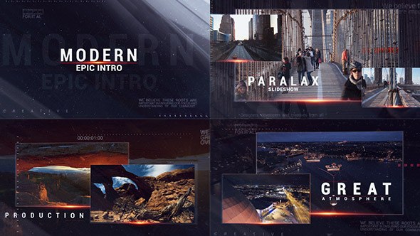 Videohive Modern Epic Intro Openers template preview