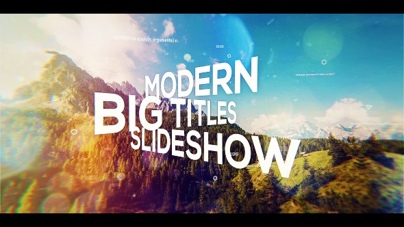 Big Titles Slideshow Video Displays template preview