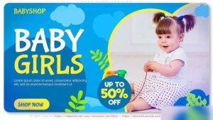 Videohive Baby Shop Fashion Openers template preview