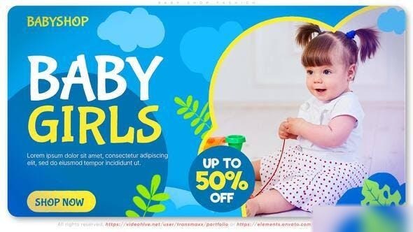 Videohive Baby Shop Fashion Openers template preview