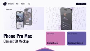 Videohive Mobile App Presentation Phone 15 Pro Product Promo template preview