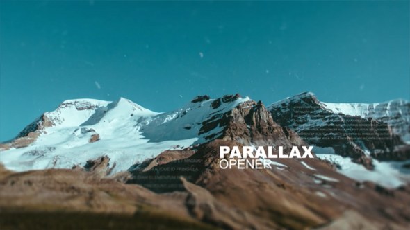 Parallax Opener Video Displays template preview