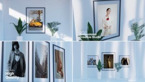 Videohive Minimalistic Art Gallery Video Displays template preview