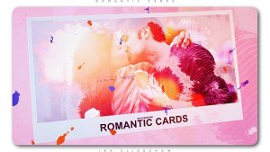Videohive Romantic Cards Ink Slideshow Video Displays template preview