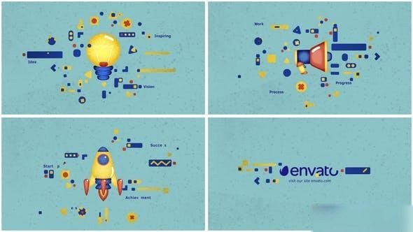 Videohive Start Up Concept Logo Openers template preview