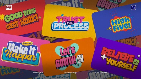 Videohive Cartoon Titles 60293831 Titles template preview