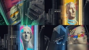 Videohive NFT Crypto Art Promo Openers template preview