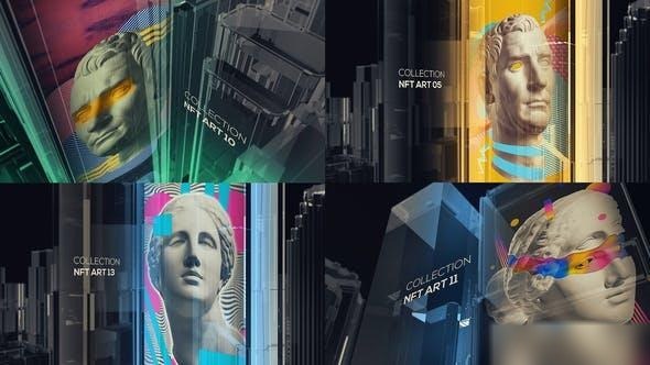 Videohive NFT Crypto Art Promo Openers template preview