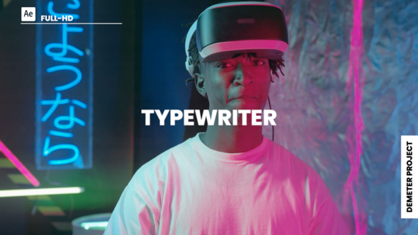 Videohive Typewriter Titles template preview