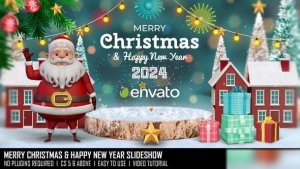 Videohive Merry Christmas & Happy New Year Slideshow 49634905 Openers template preview