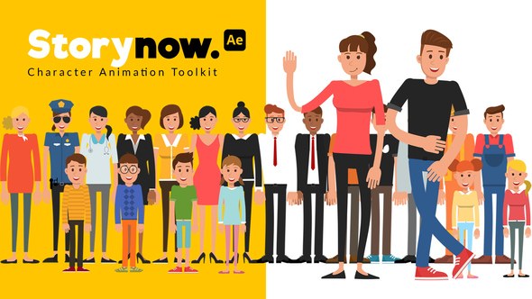Videohive Story Now | Characters Animation Product Promo template preview