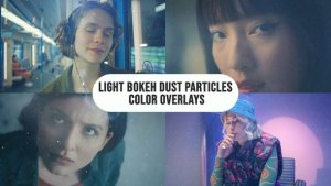 Videohive light Bokeh Dust Particles Color Overlays Elements template preview