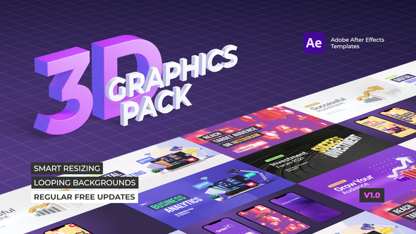 Videohive 3D Graphics Pack Elements template preview
