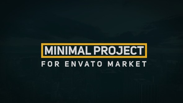 20 Minimal Titles Video Displays template preview