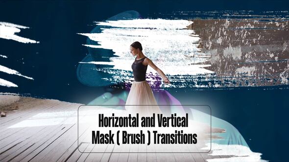 Videohive Object Brush Transitions Horizontal | Vertical Elements template preview